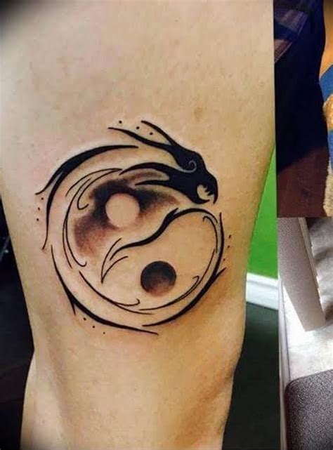 Yin Yang Dragon Tattoo Symbolism and Design Ideas